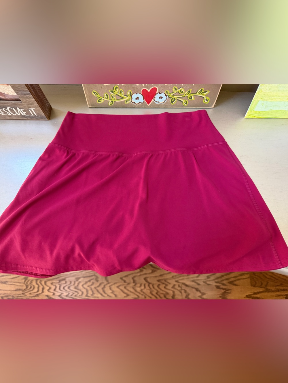Lululemon Raspberry Pink Athletic Tennis Skirt Skort Size 10